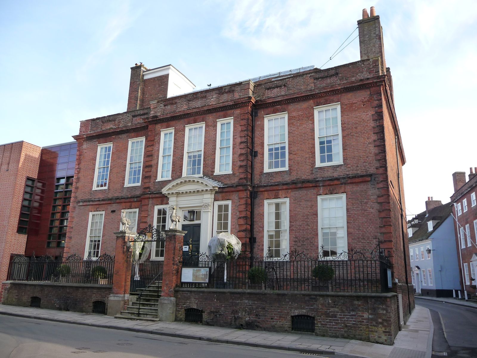 Pallant House, Chichester, a Grade I listed 1712 Queen Anne red-brick townhouse three minutes from the Bate & Albon Chichester office